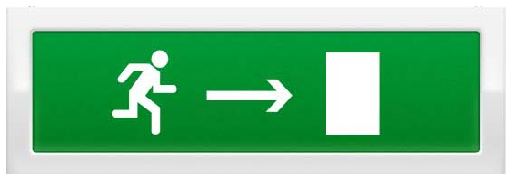 

Оповещатель Рубеж ОПОП 1-8 24В "Бегущий человек стрелка вправо" охранно-пожарный световой, табло, ОПОП 1-8 24В "Бегущий человек стрелка вправо"