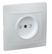 фото Розетка без заземления  IEK ERK10-K01-10-DM
