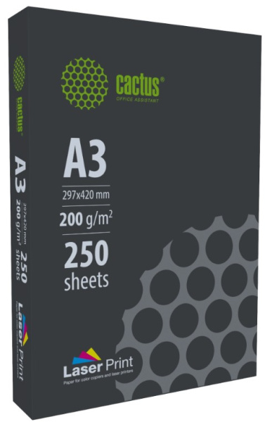 Изображение товара Бумага Cactus CS-LPA3200250 для лазерной печати A3, 250 листов
