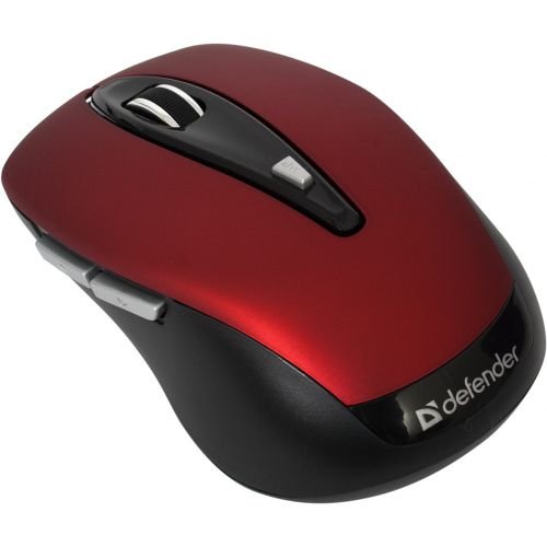 Мышь Wireless Defender Athena 225 Red USB, 1600 dp, D52228