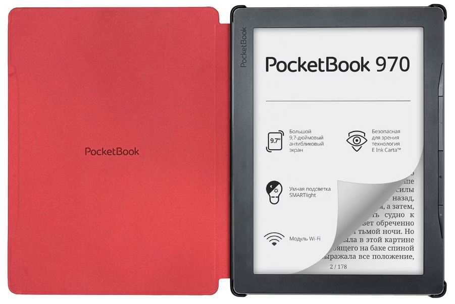 

Чехол PocketBook HN-SL-PU-970-RD-CIS для электронной книги Red, HN-SL-PU-970-RD-CIS