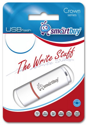 

Накопитель USB 2.0 64GB SmartBuy SB64GBCRW-W Crown белый, SB64GBCRW-W