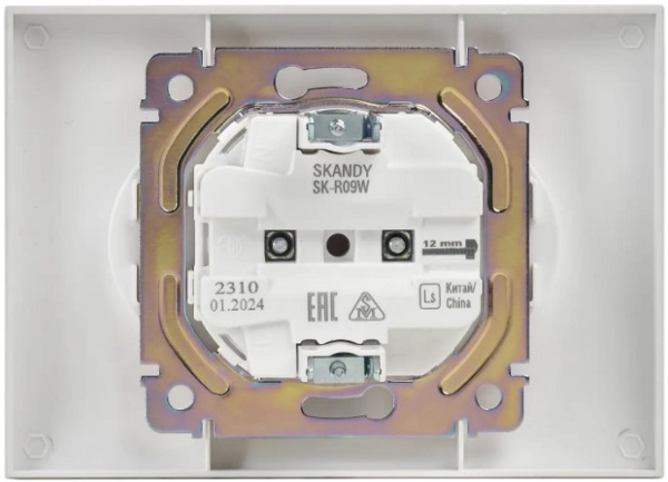 фото Розетка двухместная без заземления в сборе IEK SK-R23-10-K01-F в Казани