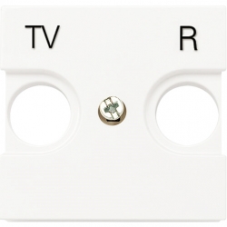 

Накладка ABB N2250.8 BL 2CLA225080N1101 для TV-R розетки, 2 модуля (белая), N2250.8 BL
