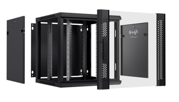 фото Шкаф настенный 19", 15U Cabcoil CC-WL-15.6.6-G-BK