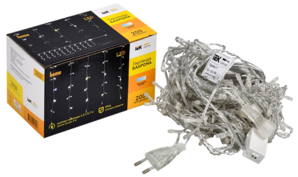 Изображение товара Гирлянда IEK LGDU321-2-200-L3-T-S-44