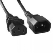 фото Кабель питания Hyperline PWC-IEC13-IEC14-3.0-BK