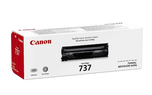 Изображение товара Картридж Canon 737 черный 2400 страниц для i-Sensys MF серии
