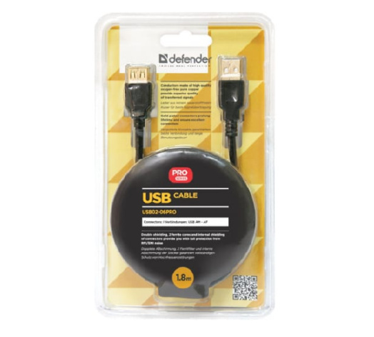 фото Кабель интерфейсный USB 2.0 удлинитель Defender AM/AF в Уфе