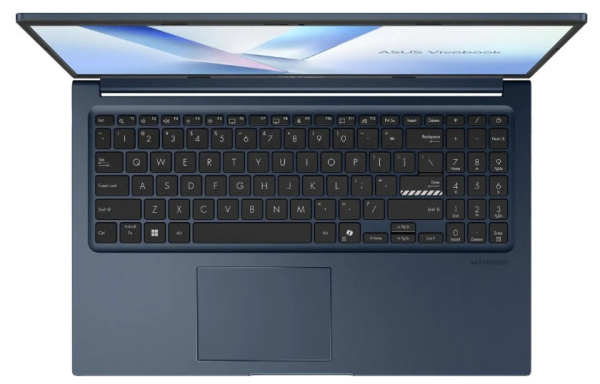 фото Ноутбук ASUS X1504MA-BQ601 15.6" (Intel Core 3, 8Гб DDR5, SSD 256 Гб, , Без ОС) Синий [90NB17I1-M01140]