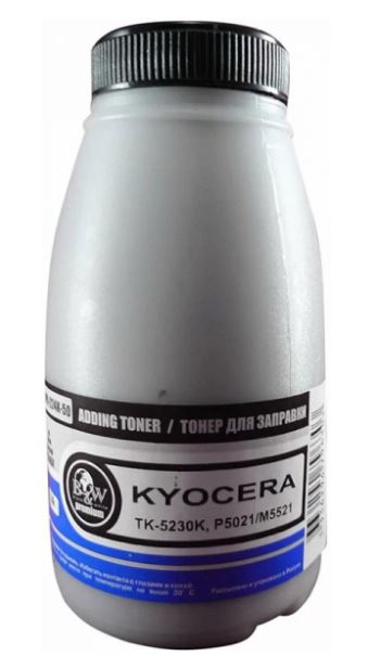 

Тонер B&W (Black&White) KPR-224K-50 для Kyocera TK-5230K, P5021/M5521 Black (фл. 50г) 2.6K Premium фас.Россия, KPR-224K-50