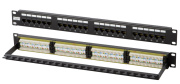 фото Патч-панель NikoMax NMC-RP24UD2-1U-BK