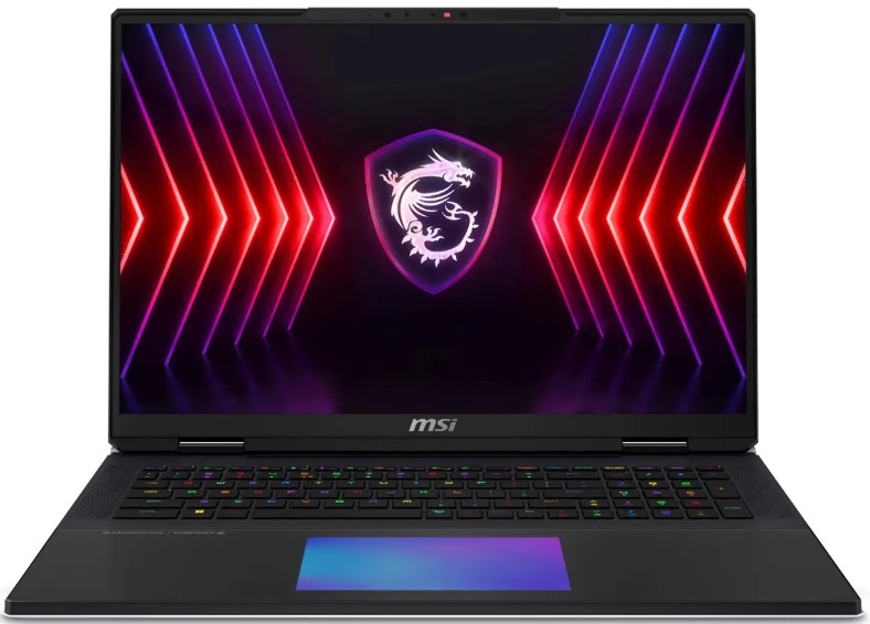 Ноутбук MSI Titan 18 HX A14VIG-211RU 9S7-182221-211 i9 14900HX/64GB/3TB SSD/GeForce RTX 4090 16GB/18" UHD+ IPS/WiFi/BT/cam/Win11Home/черный