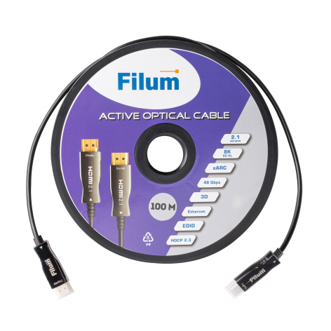 фото Активный оптический кабель HDMI Filum FL-AOC-HDMI2.1-100M в Омске