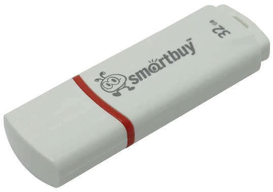 

Накопитель USB 2.0 32GB SmartBuy SB32GBCRW-W Crown белый, SB32GBCRW-W