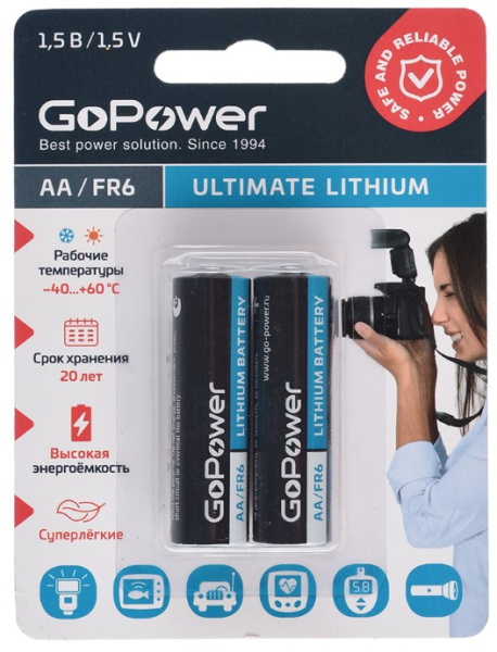 фото Батарейка  GoPower FR6 в Екатеринбурге