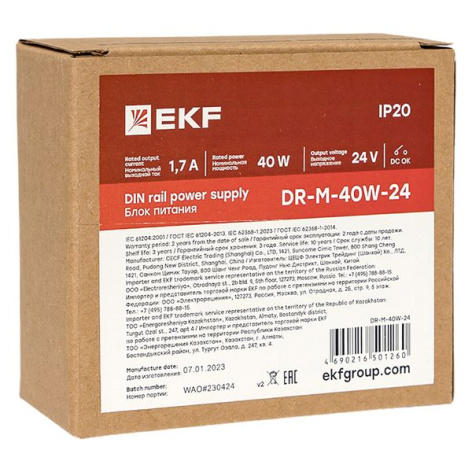 фото Блок питания  EKF DR-M-40W-24 в Красноярске