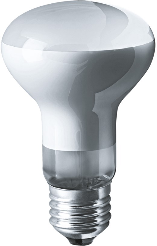 

Лампа накаливания Navigator NI-R63-60-230-E27-FR (уп/100шт), 60Вт, 230В, E27, 63х105мм, рефлектор, матовая (94321), NI-R63-60-230-E27-FR