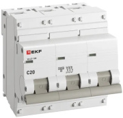фото Автоматический выключатель EKF mcb47100-3-20C-pro