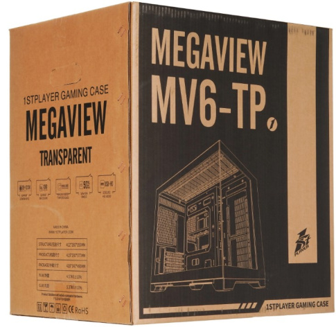 фото Корпус mATX 1STPLAYER VT6 ARGB Black в Красноярске