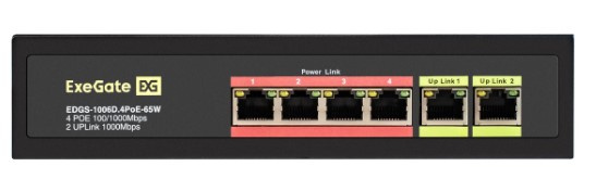 фото Коммутатор неуправляемый Exegate EDGS-1006D.4PoE-65W в Екатеринбурге
