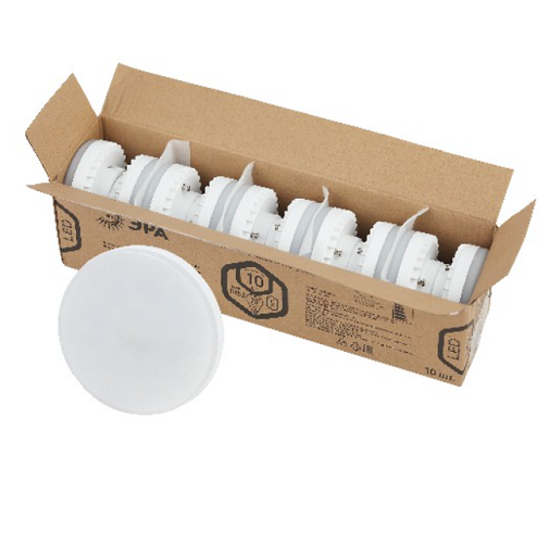

Лампа светодиодная ЭРА Б0045327 LED GX-10W-865-GX53 R (диод, таблетка, 10Вт, хол, GX53 (10-PACK)), Б0045327