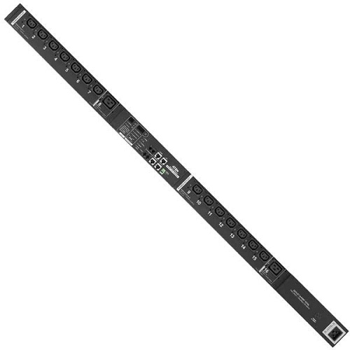 Блок распределительный Aten PE8216G-AX-G NRGence PDU, Metered by Outlet with switching, ZeroU, 16A/230V, Output: (14) C13 & (2) C19, Input: C20