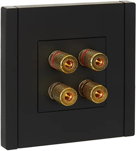 Изображение товара Аудиорозетка IEK FP-S40-K02 для акустических систем встраиваемая