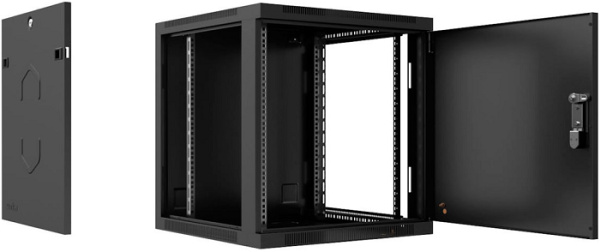 фото Шкаф настенный 19", 15U Cabeus SH-05F-15U60/45m-R-BK в Екатеринбурге