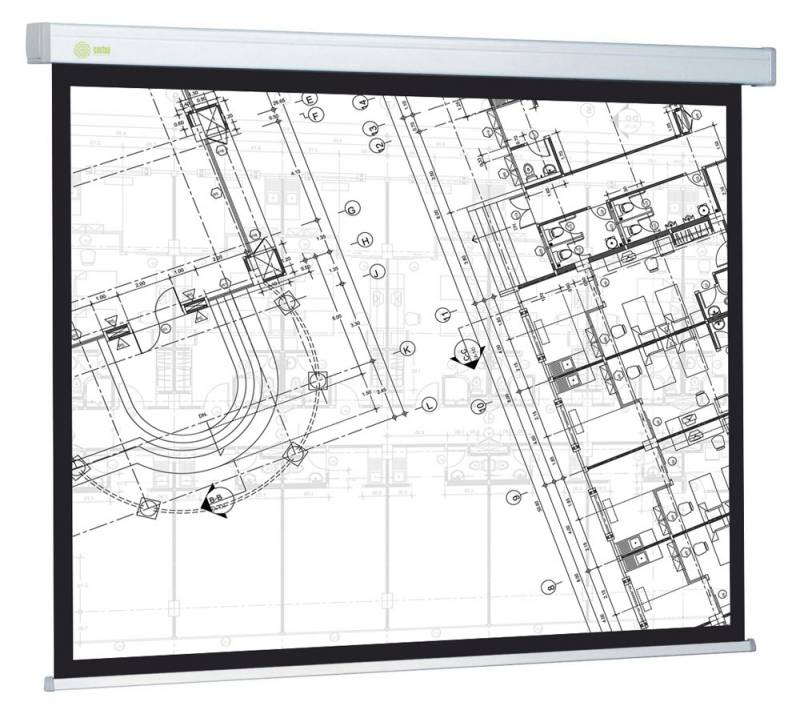 

Экран Cactus CS-PSW-124X221 Wallscreen 16:9 настенно-потолочный рулонный белый, CS-PSW-124X221