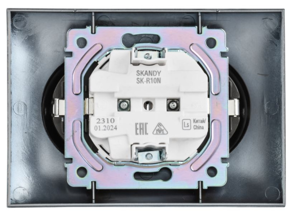 фото Розетка двухместная без заземления  IEK SK-R20-10-K50-F в Санкт-Петербургe