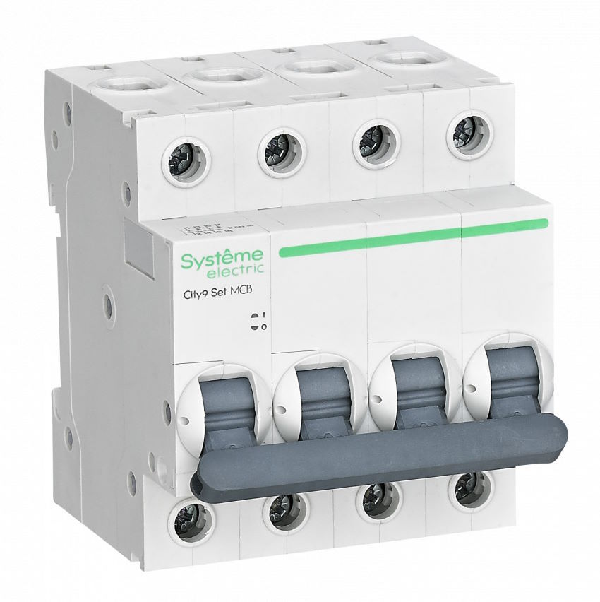 

Автоматический выключатель Systeme Electric C9F36410 City9 Set С 10А 4P 6kA 400В, C9F36410