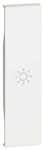 

Панель лицевая BTicino KW01A LIVING NOW с символом "лампа" для выключателей и переключателей, 1 модуль, цвет белый, KW01A
