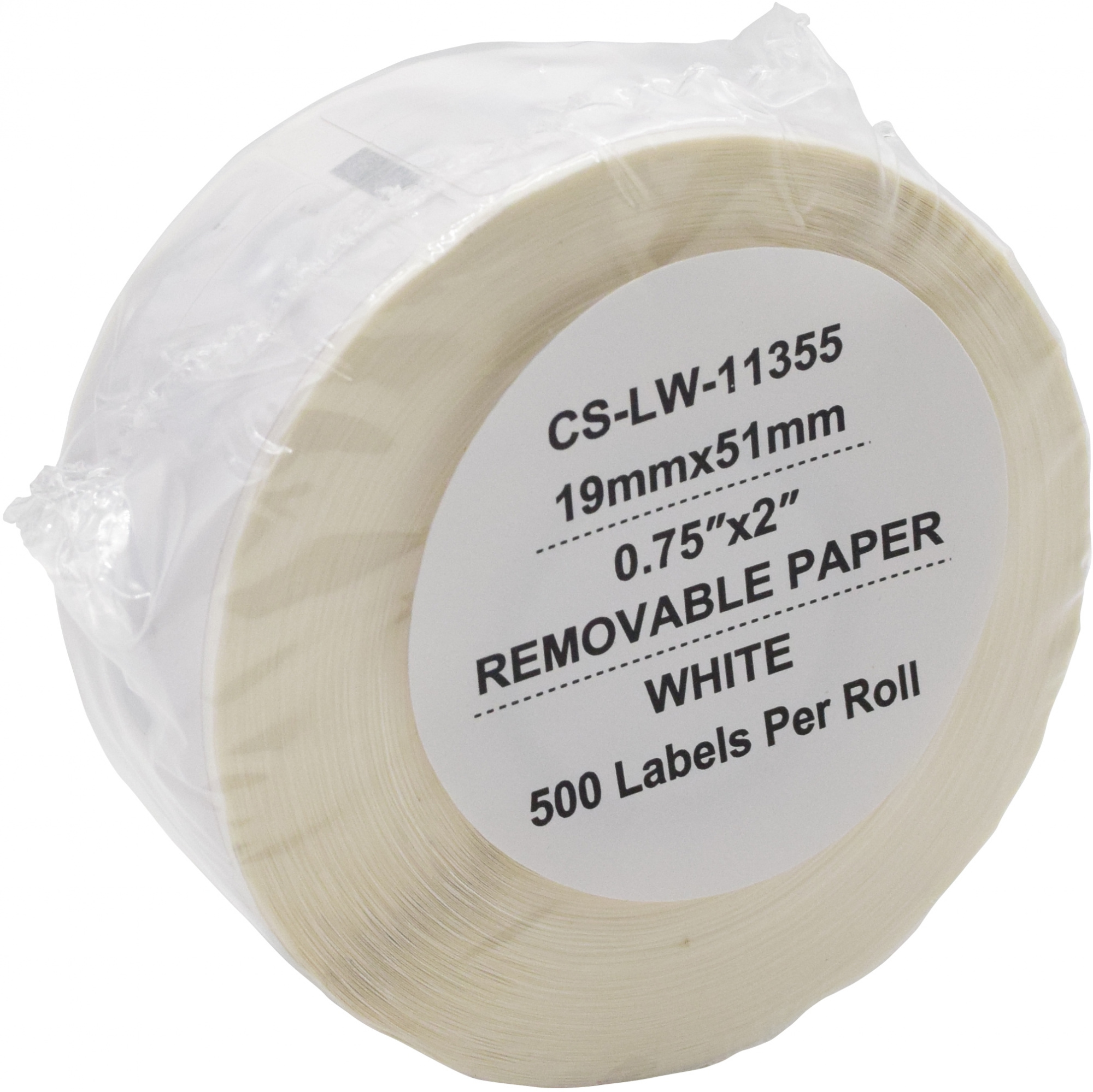 

Этикетки Cactus CS-LW-11355 сег.:51x19мм черный белый 500шт/рул Dymo Label Writer 450/4XL, CS-LW-11355