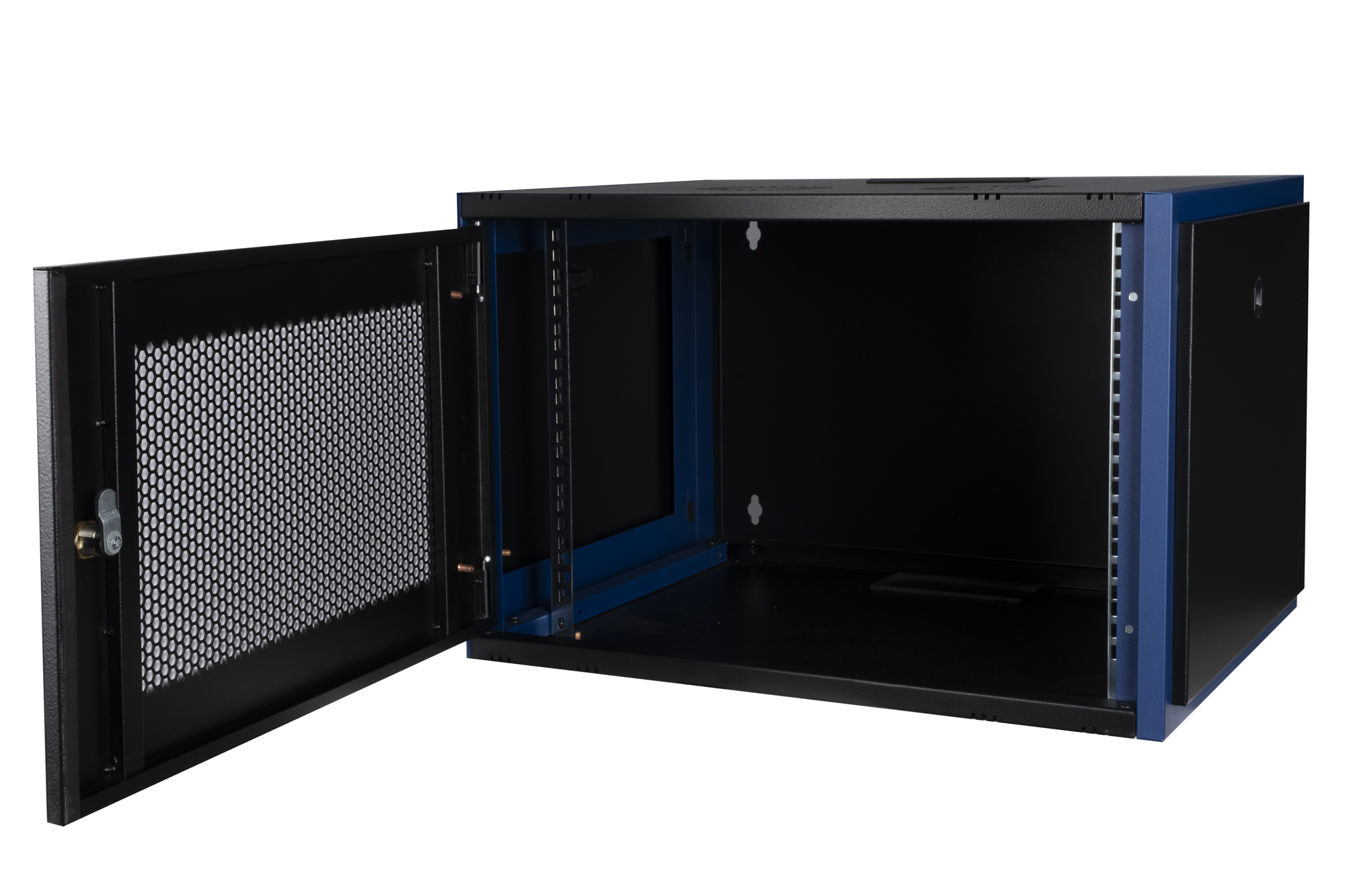 

Шкаф настенный 19", 7U Datarex DR-620011 телекоммуникационный 600х450, дверь перфорация, черный, DR-620011