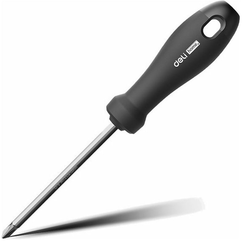 

Отвертка Deli HT1055 Home Series Black SL5+PH1, длина жала 100мм, HT1055