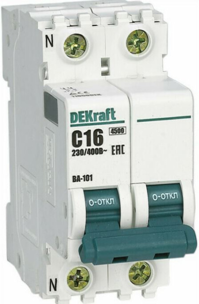 Изображение товара Автоматический выключатель DEKraft 11170DEK, 1P+N, 40 А, B