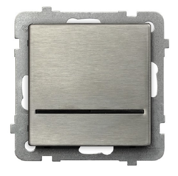 

Выключатель Ospel LP-1RMS/m/37 однополюсный, с подсветкой синего цвета, 16AX, 250V, 3520W, IP-20, клеммы безвинтовые, нержавеющая сталь, LP-1RMS/m/37