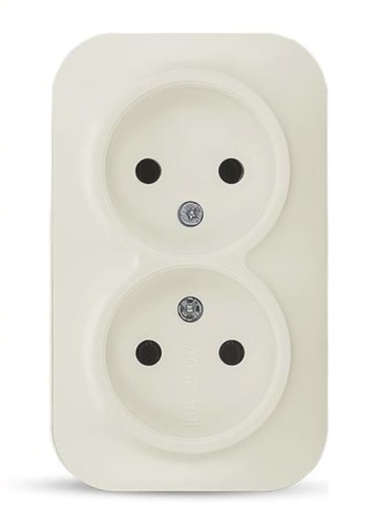 

Розетка TOKOV ELECTRIC TKE-FR-R2-C02 2-м ОП Frea 16А IP20 250В без заземл. АБС-пластик беж, TKE-FR-R2-C02