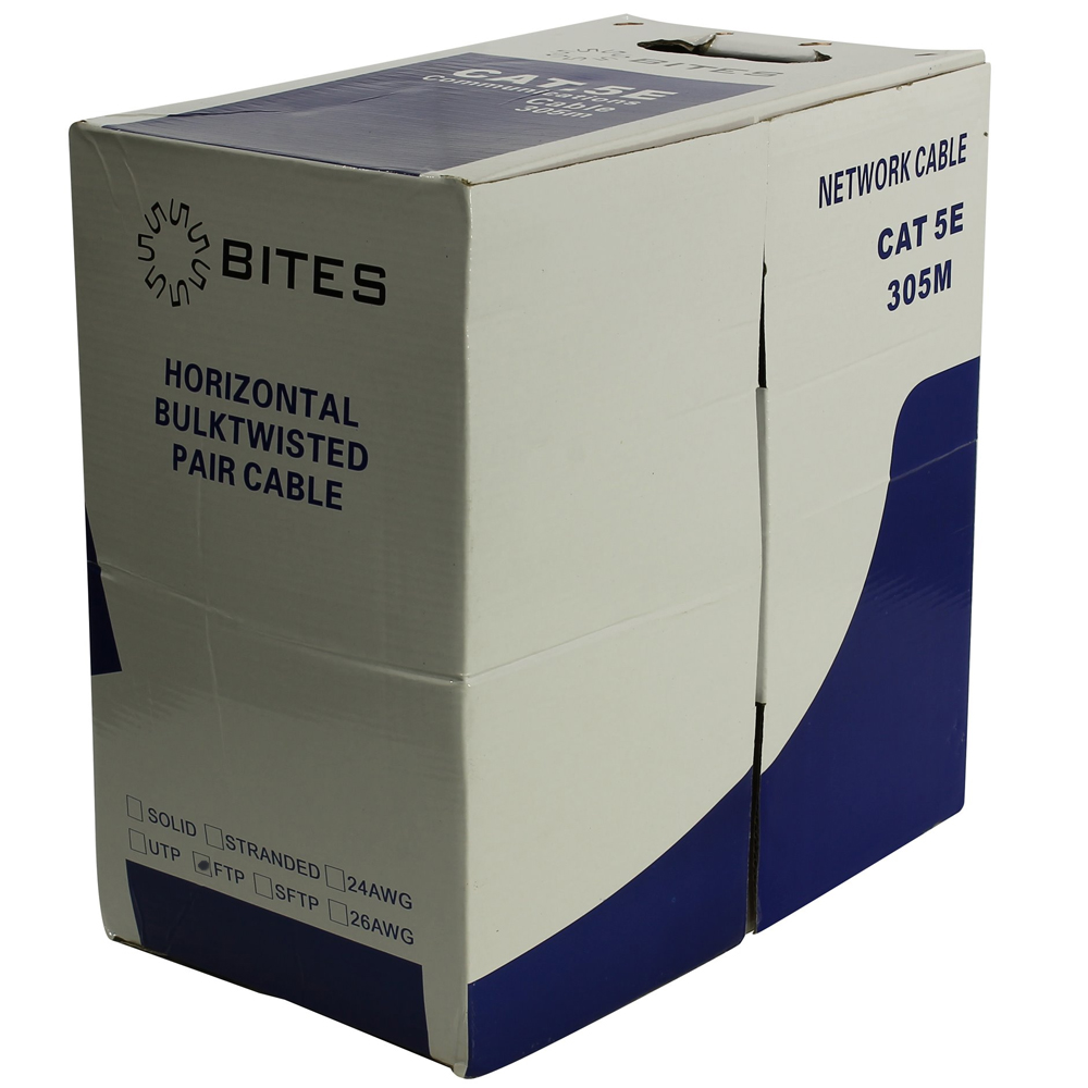 

Кабель витая пара F/UTP 5e кат. 4 пары 5bites FT5725-305A 24AWG(7х0.20 мм), омедненный алюминий (CCA), многожильный (stranded), внутренний, PVC, серый, FT5725-305A