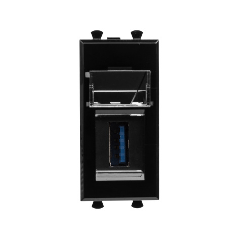 Изображение товара DKC 4402301 модульная USB розетка 3 0 Avanti черный квадрат