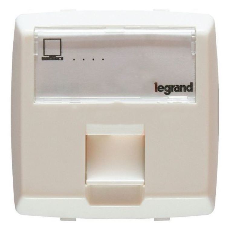 

Розетка Legrand 086159 - Oteo - RJ45, категория 5e, UTP, 8 контактов, изделия сборные, белый, 86159