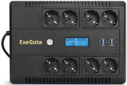 фото Источник бесперебойного питания Exegate NEO Smart LHB-800.LCD.AVR.8SH.CH.RJ.USB (УЦЕНЕННЫЙ)