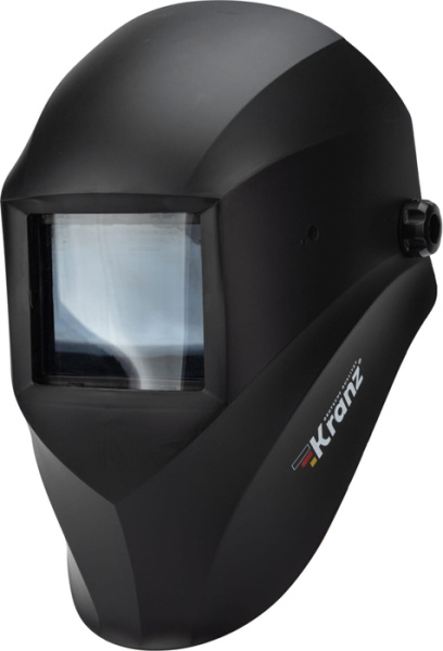 Изображение товара Маска сварщика KRANZ KR-16-0798 с минеральным стеклом 9 DIN черная