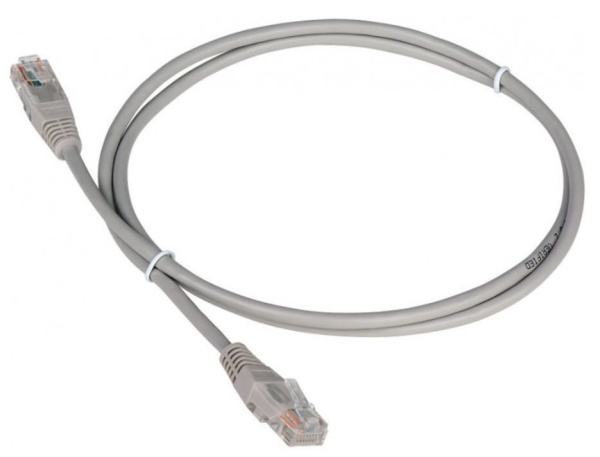 фото Кабель патч-корд U/UTP 6 кат. 10м TWT TWT-45-45-10/6-GY в Омске