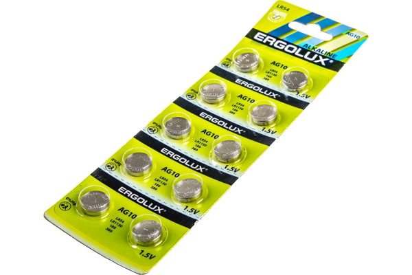 фото Батарейка  ERGOLUX AG10-BP10