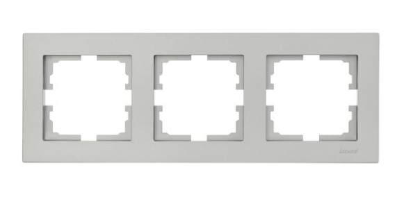 

Рамка Lezard 742-3500-148 VESNA 3-местн. горизонт. платина, 742-3500-148