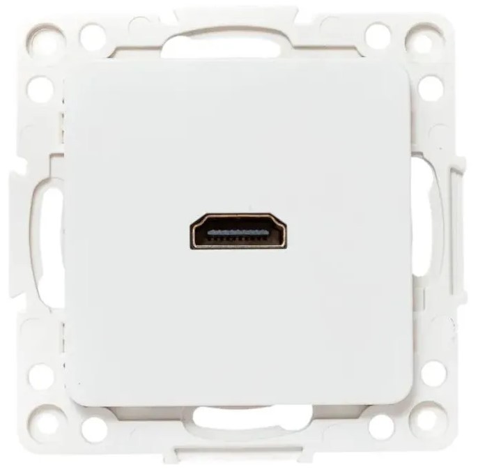 

Розетка HDMI механизм EKF EYA00-327-10 СтокгольмI белый, EYA00-327-10