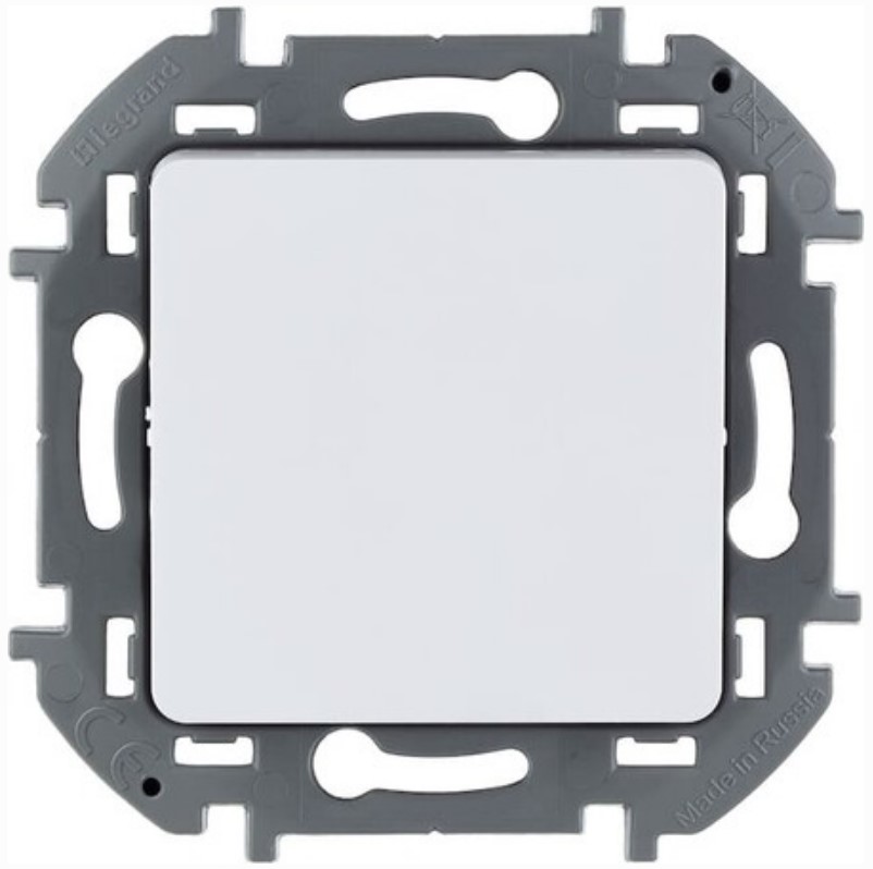 

Переключатель Legrand 673690 Inspiria белый без фиксации (кнопка) с Н.О./Н.З. контактом 6 A - 250 В, 673690