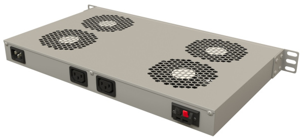 фото Вентиляторный модуль  Hyperline TRFA-WB-MICR-4F-RAL7035